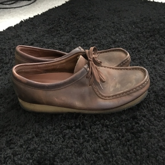 dark brown wallabees